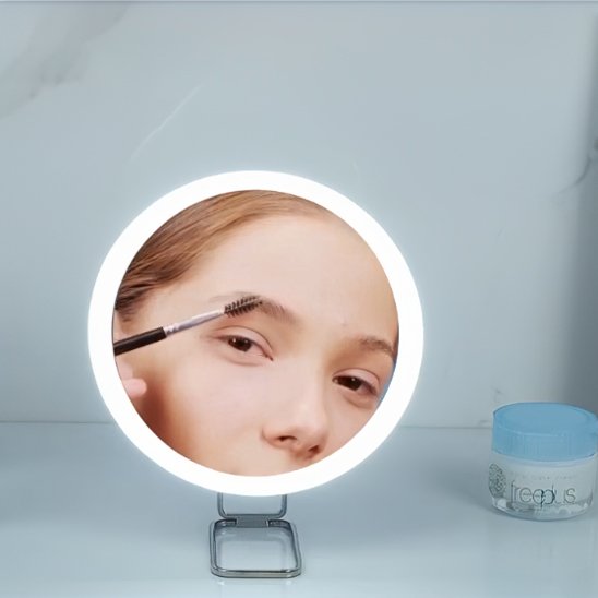 Miroir maquillage | LED Rotation 10X - La Beauté Véritable